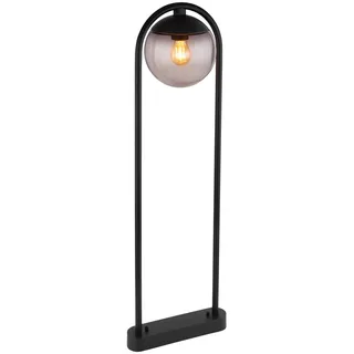 GLOBO Außenleuchte Glas 100 cm inkl. E27 LED-Lampe schwarz
