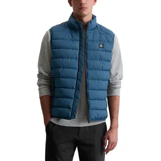 Marc OߴPolo Herren Steppweste mit Stehkragen leicht, Blau (Blue Daze), L