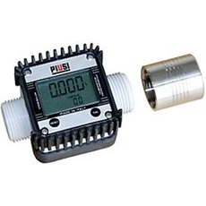Elektrischer Durchflusszähler K24, 6-100 l pro Minute, 1′′ AG, mit 1′′ Muffe, Kunststoff