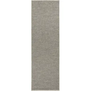 HANSE HOME Nature 500« rechteckig 5 mm Höhe Flachgewebe, In- & Outdoor, Rutschfest, Flur, Garten, Terrasse, grau Anthrazit, 80x150cm