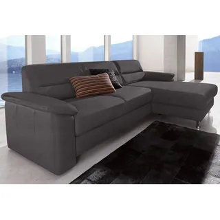 sit&more Eckcouch Kunstleder 2-Sitzer Grau