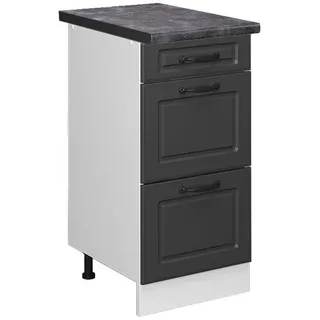 Vicco Schubladenschrank R-Line 40 x 81,6 x 60 cm Weiß