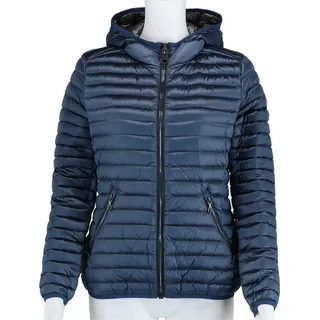 Colmar Damen Klassische Synthetik Ganzjahres-Kapuzenjacke Dunkelblau - Dunkelblau