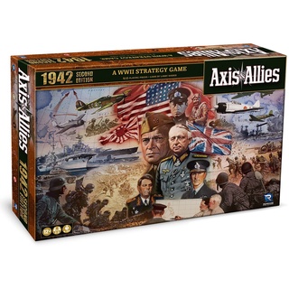Asmodee Renegade Game Studios Axis & Allies: 1942 2nd Edition - WWII War Miniatures Strategy Board Game, Renegade, Ages 12+, 2-5 Players, 3-4 Hrs