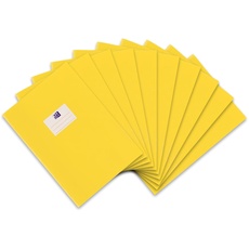 Oxford Heftumschlag A4, Bast, mit Beschriftungsetikett, gelb, 10 Stück