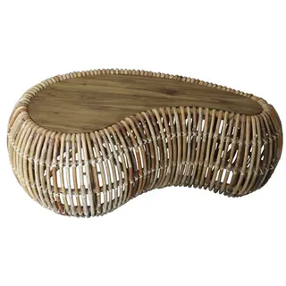 SIT Möbel SIT Couchtisch Rattan BxH: 120 x 45 cm rattan/teakholz - beige