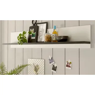 furn.design Küchenregal 160 x 30 x 22 cm Weiß