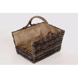 Locker Aufbewahrungskorb LOCKER, Rattan 40 x 30 x 20 cm braun