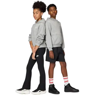 Nike Sportswear Club Fleece Hoodie Kinder 063 dk grey heather/white L 147-158 cm