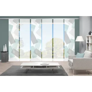 Vision S Schiebevorhang ¦ grün ¦ Synthetik ¦ Maße (cm): B: 60 H: 260