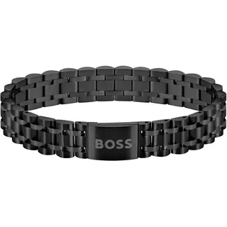 BOSS Jewelry Armband mit Knebelverschluss für Herren Kollektion OWAN aus Edelstahl