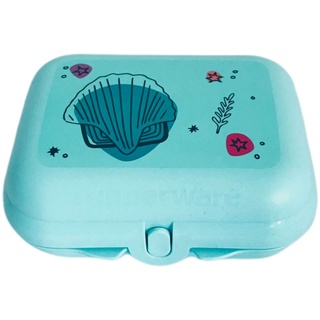 Tupperware to Go Twin türkis Copacabana Brotdose Sandwich Box Behälter Kindi Twin Kind Kindergarten Schule Dose klein Größe 2