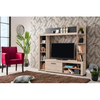 INOSIGN Wohnwand »Rubi«, schwarz