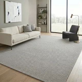 Sehrazat Ada Kurzflorteppich 80 x 150 cm Grau
