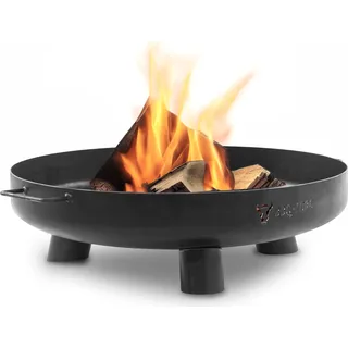 BBQ-Toro Feuerschale Ø 60 cm, Schwarz, Outdoor Dreibein Feuerstelle für Garten und Terrasse