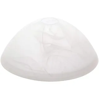 ORION LIGHTSTYLE Lampenschirm Lampenglas Leuchtenglas Ersatzglas Alabaster Ø 250mm 25cm Alabasterglas für Fassung E27 Loch 42mm Glas matt