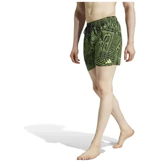 Adidas X Farm 3 Stripes 5 ́ ́ Badeshorts - Crew Green / Black / Semi Spark - S