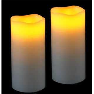 Flair Flower LED Kerzen 12,5 x 5,5 cm weiß