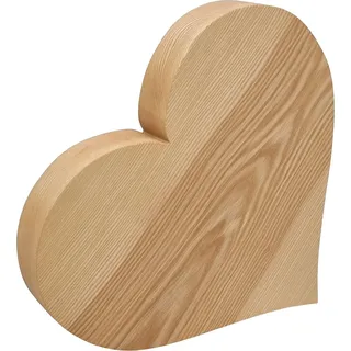 Schönes Holz-Herz aus Esche Holzdekoration Größen wählbar V-40.13-00 - Naturbelassen