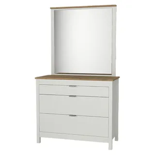 Anrichte mit Spiegel Sideboard Kommoden Flurkommode Sideboard Kommode 2tlg - Weiß