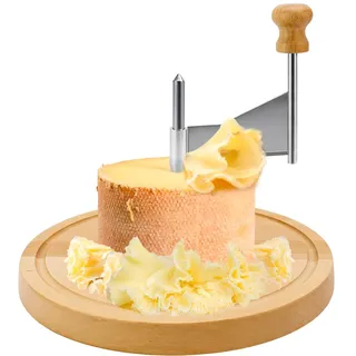 Käsehobel Rund Käseschaber Cheese Slicer für Tete de Moine Käse und Schokolade ø21.7cm x 14.3cm ‌