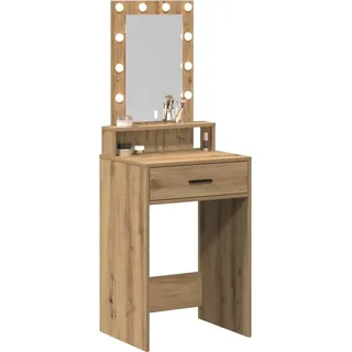 vidaXL Schminktisch mit Speicher Braun 50 x 41 x 140 cm Holzwerkstoff - Braun
