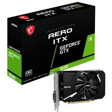 MSI GeForce GTX 1630 AERO ITX 4G OC Grafikkarte - NVIDIA GTX 1630, 4GB GDDR6 Speicher, 64-bit, 12 Gbps