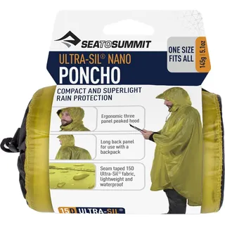 Sea to Summit Ultra Sil Nano Poncho Lime - One Size