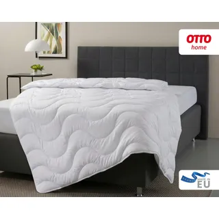 OTTO home Microfaserbettdecke "Mailo Bettdecke 135x200 cm, 155x220 cm" leicht Füllung Polyester 1 Stk. tlg. Sommer, Winter, Decke, kuschelweicher Microfaser-Feinbatist Bezug, weiß