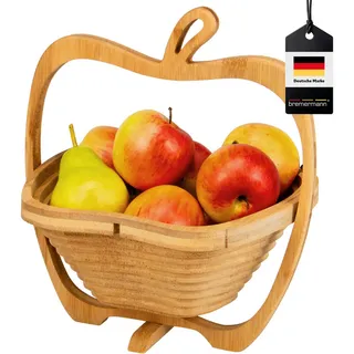 bremermann Obstkorb, Bambus , Holz , 30 cm , Geschirr, Schalen & Schüsseln, Obstschalen