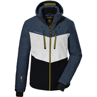 KILLTEC Herren Skijacke/Funktionsjacke mit abzippbarer Kapuze und Schneefang KSW 45 MN SKI JCKT, stahlblau, M,