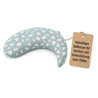 Kinderhaus Blaubär Theraline Stillkissen Yinnie & Windel, Blüten rosa | 135 cm x 35 cm, Mit Mikroperlen, Inkl. Stillkissenbezug, Kleines Stillkissen