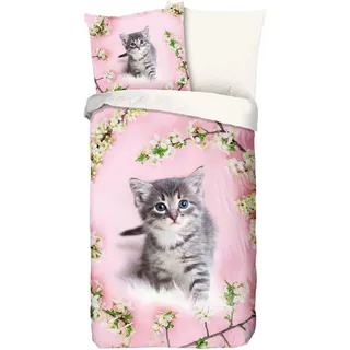 Muller Textiles Pussycat rosa 135 x 200 cm + 80 x 80 cm