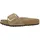 für Damen. 1030467 Leder-Sandalen Madrid Big Buckle (Schmale Passform) hellbraun (38), Wohnung, Keine, Lässig