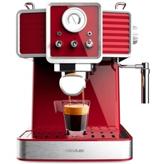 Bild von Power Espresso 20 Tradizionale Light Red, 1350 W, ForceAroma-Technologie mit 20 Bar, Schwenkbarer Dampfauslass, Doppelter Arm, Automatische Abschaltung, Abnehmbare Tropfschale