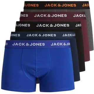 JACK & JONES Boxershorts Black Friday 5 Einheiten Black / Detail Navy Blazer / Port Royal / Dgm / Surf The Web M