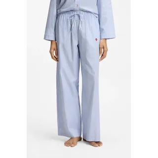 Hugo Dreem Pyjamahose Gestreift Blau L