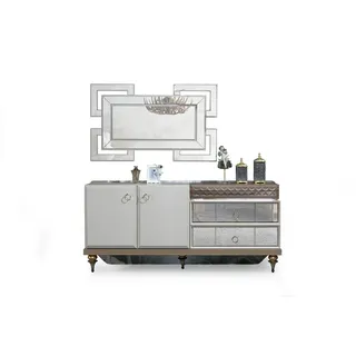 Konsole Garderoben Kommoden Schrank Kommoden Schränke Wohnzimmer Möbel - Grau