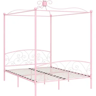 vidaXL Himmelbett Rosa Metall 180x200 cm - Rosa