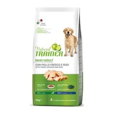 12kg Trainer Natural Maxi cu pui, orez, aloe vera Nova Foods Câini