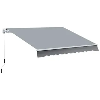 Outsunny Markise 245 x 350 cm grau