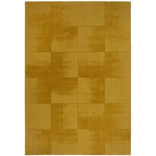 Wollteppich , Gelb , Textil , Struktur , rechteckig , 200x290 cm , für Fußbodenheizung geeignet, in verschiedenen Größen erhältlich , Teppiche und Böden, Teppiche, Schafwollteppiche