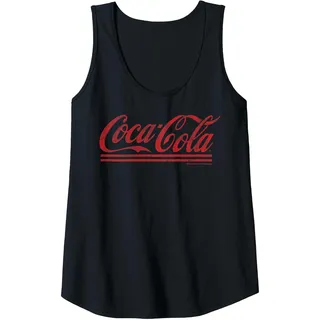 Coca-Cola Distressed Cursive Logo Tank Top
