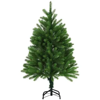 vidaXL Künstlicher Weihnachtsbaum Naturgetreue Nadeln Grün 120 cm