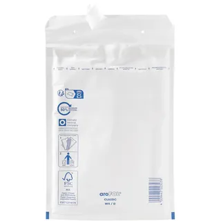 aroFOL® CLASSIC aroFOL® Luftpolsterumschläge 180 x 265 mm, Papier|PE, weiß