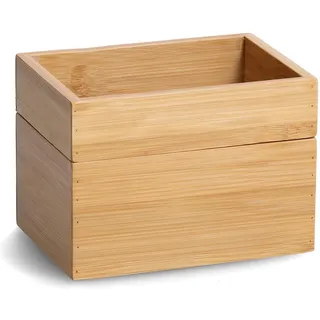 Zeller Ordnungsboxen-Set 17 x 12 x 12 cm 2-tlg. braun