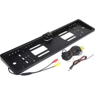 European Automobiles Number Senders Plate Frame mit Rückwärtsback -Backup -Kamera -LED - Schwarz