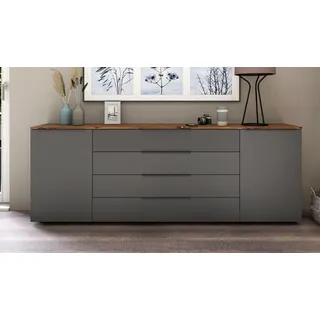 borchardt Möbel Tom 200 x 72 x 35 cm grau