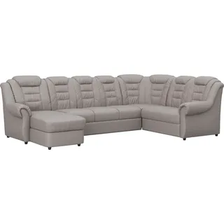 Home affaire Wohnlandschaft »Boston U-Form« mit hoher Rückenlehne, wahlweise mit Bettfunktion & Stauraum, beige