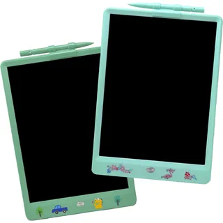 DYNASONIC (Pack 2 DYNA-PM) Farb-LCD-Schreibtablett, 10 Zoll für Kinder, Magnettafel zum Zeichnen, Lernspielzeug, Geschenk für Kinder, Whiteboard